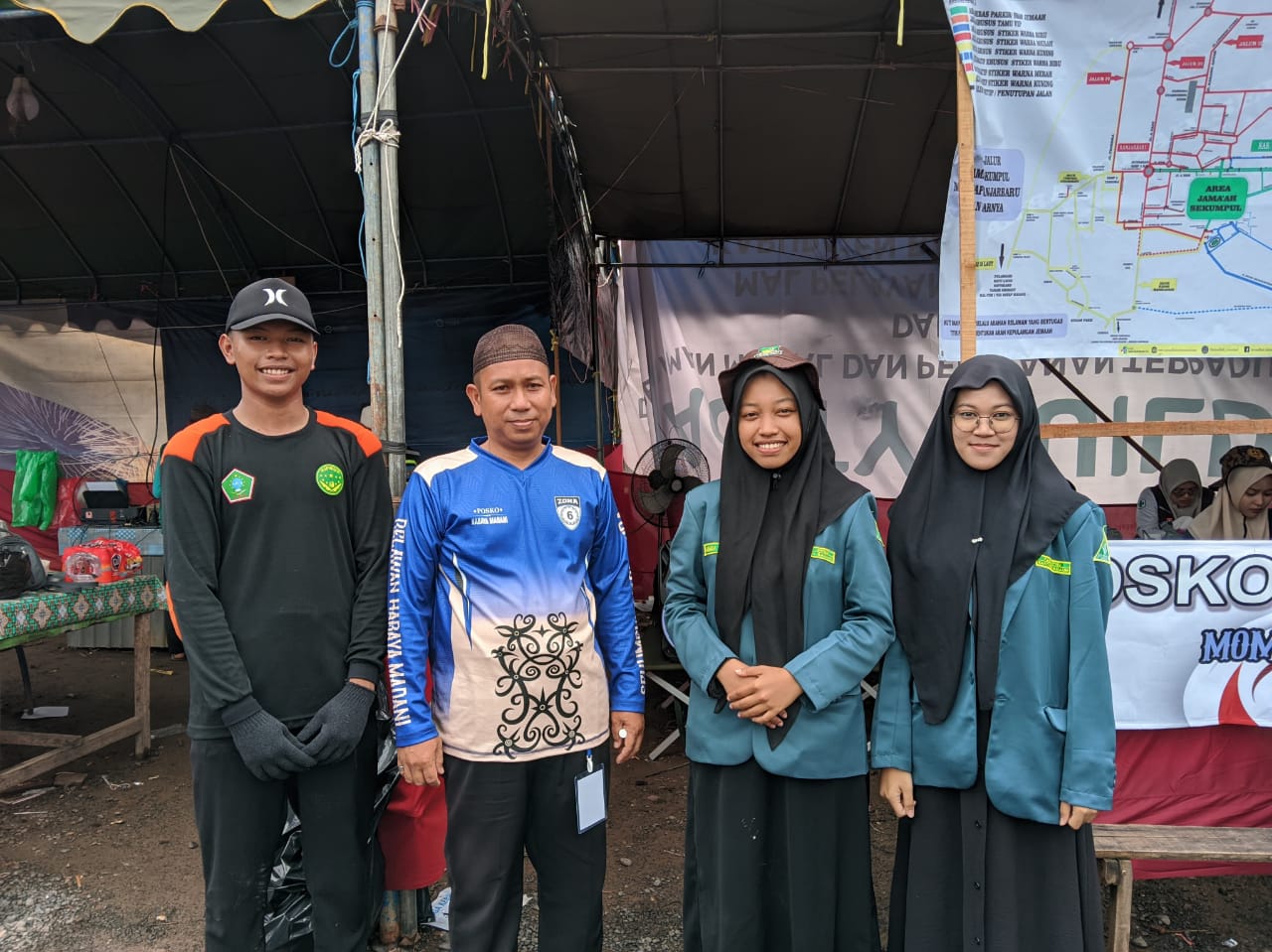 IPNU–IPPNU Rantau Badauh Bersama Bhayangkara Polres Barito Kuala Jadi Relawan Jamaah haul Guru Sekumpul